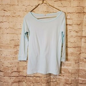 J. Crew Factory Womens 3/4 Sleeve Cotton